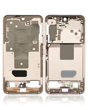 Mid-Frame Housing Compatible For Samsung Galaxy S22 5G Version Pink Gold