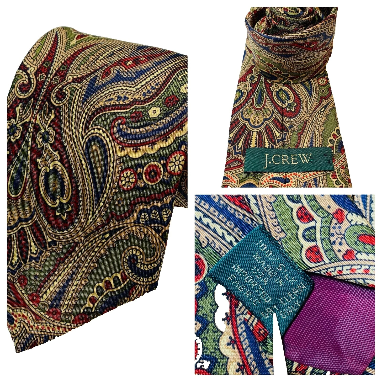 Lazos de cachemira multicolor J.CREW para hombres