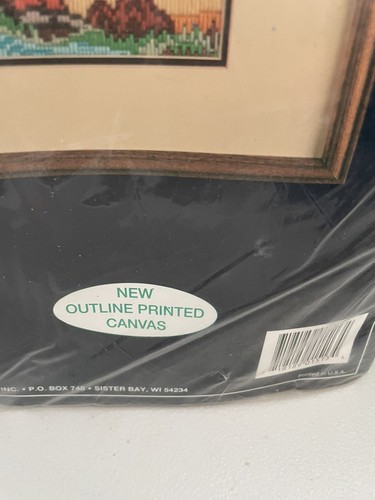 Temptations Long Stitch Collection Kit Vintage 1991 Cedar Creek Bridge NEW - Picture 3 of 5