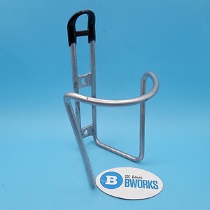 Vintage Blackburn Pro Alloy Water Bottle Cage 40g Made in USA Silver/Black  l16