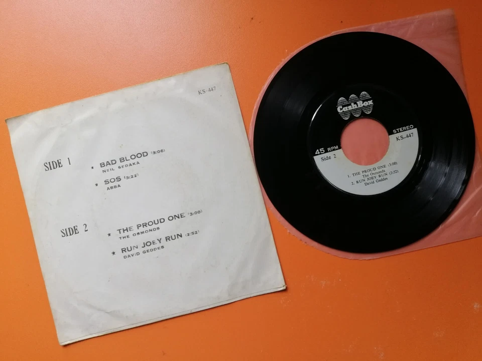 ABBA [ SOS ] + THE OSMONDS VINTAGE 7" EP RECORDS THAILAND EDITION - Image 2 of 2