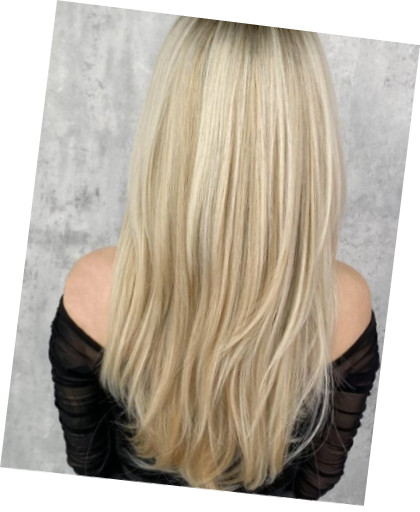 Perruque longue blonde dégradée de 64 cm idéale pour vos soirées