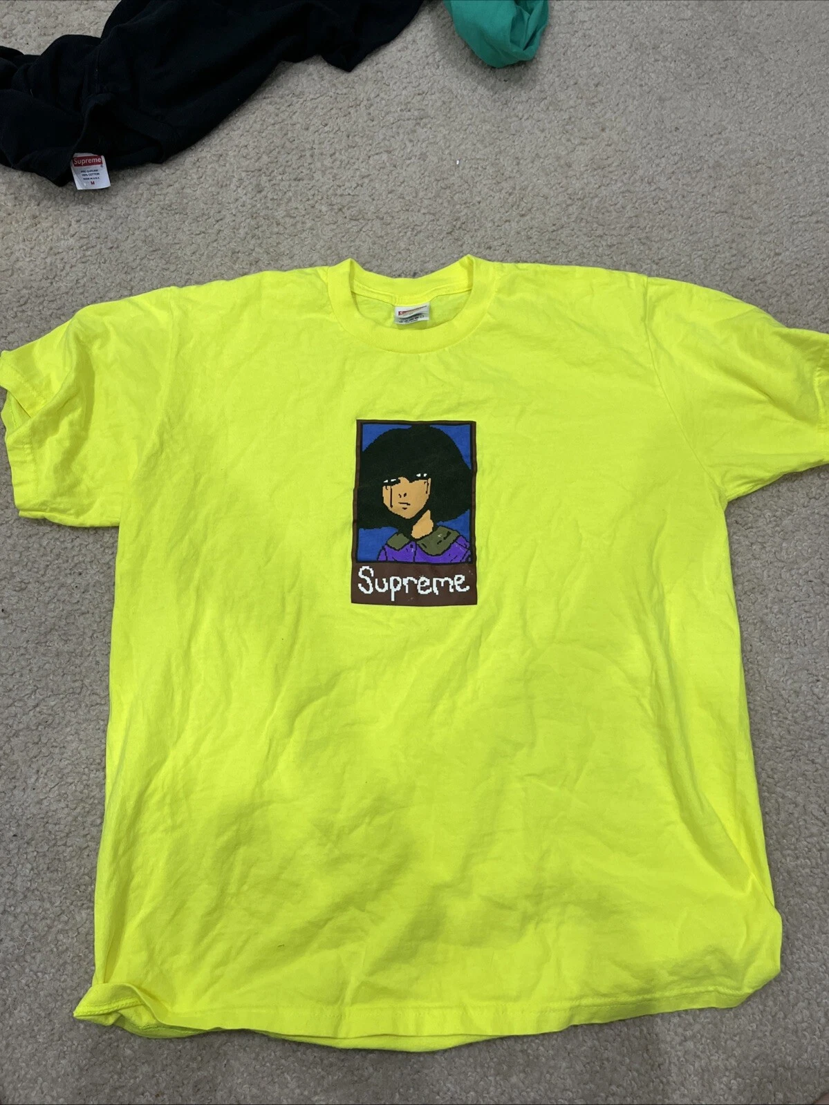 Tee shirt Supreme Emo jaune fluorescent taille M