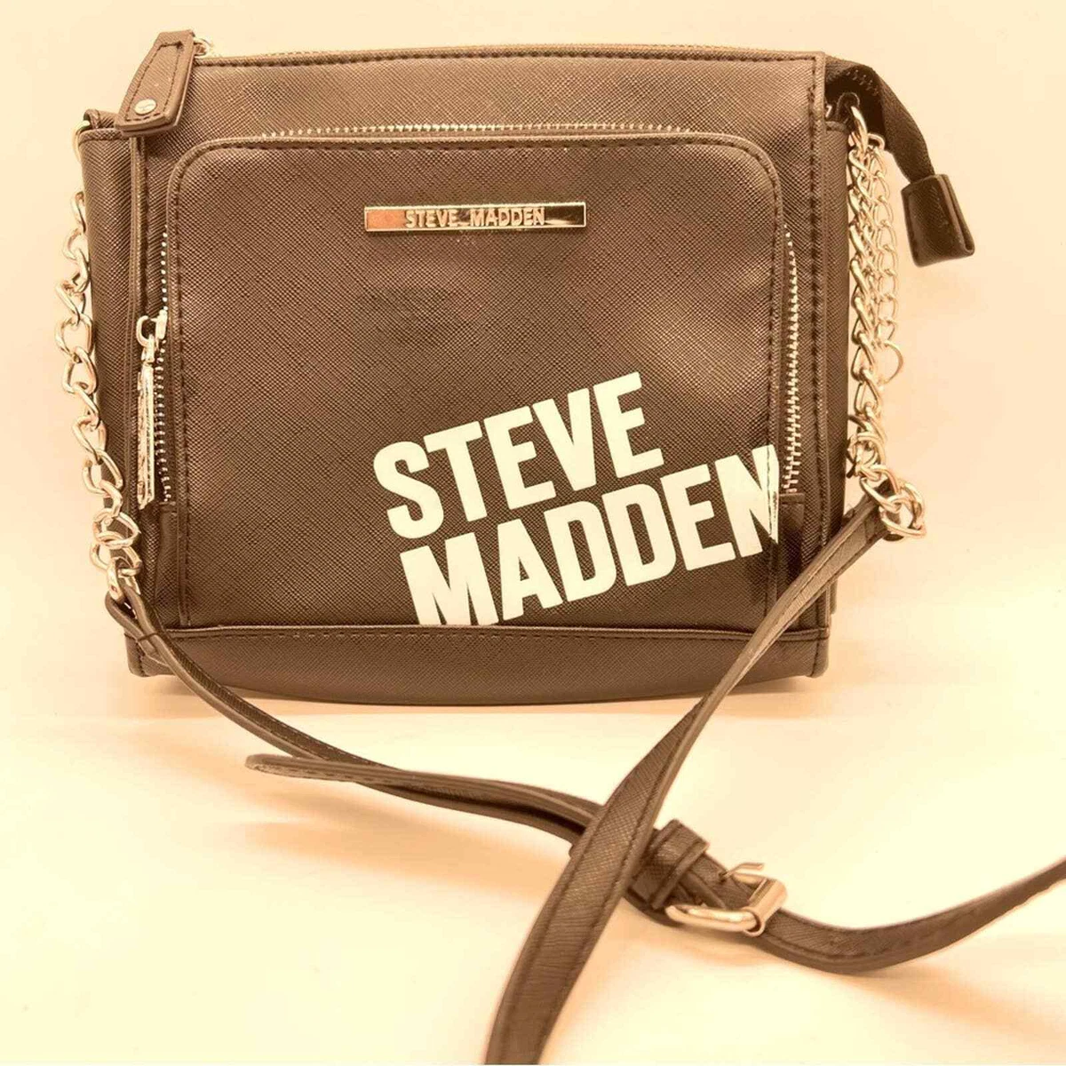 Steve Madden Black & White Crossbody Purse