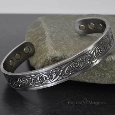 HOLISTIC MAGNETS Womens Celtic Copper Bracelet with Magnets Healing Wristband Arthritis - SLKP