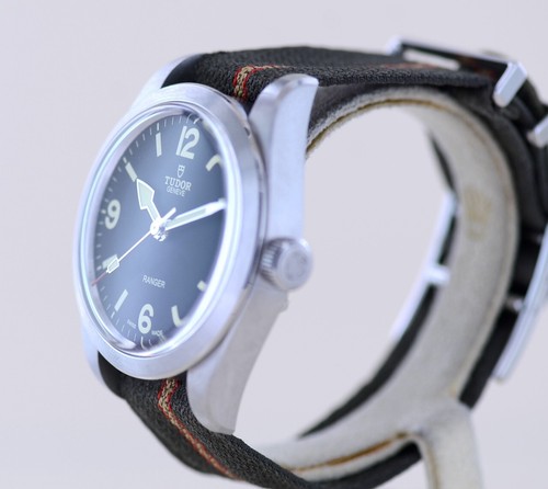 Orologio Tudor Oyster Prince Ranger nero top senza data cinturino Nato automatico B+P - Foto 5 di 18
