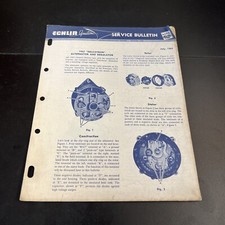 1963 Echlin Manufacturing Co. Ignition Service Bulletin Catalog, Vintage
