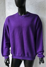 Vintage 90s Russell Athletic Men's Sweatshirt Crew Neck XL Pullover Purple 50/50