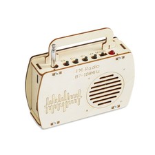 DIY FM Radio Kit Wooden Science Project Model School Supply Experiment Tool P2I7