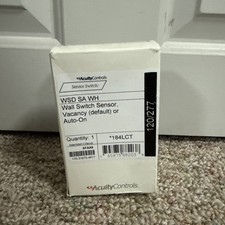 New Sensor Switch WSD SA WH Wall Switch Decorator Sensor Passive Infrared White