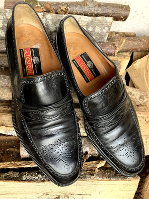 A.TESTONI` Herrenschuh- Gr.9, schwarz,  /by  'MaxDietl'Mchn.