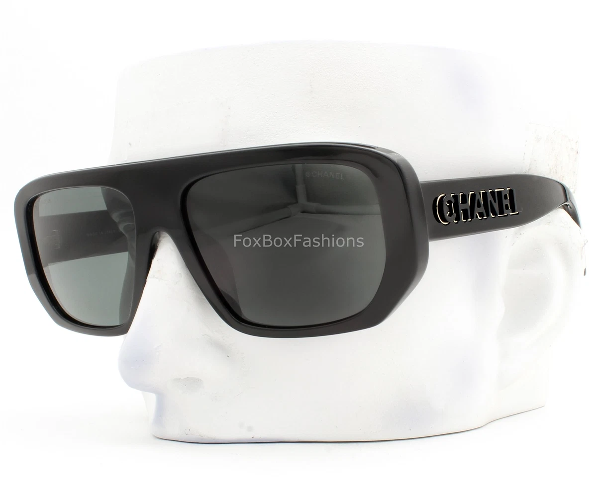 CHANEL Black Shield Sunglasses for Women for sale - eBay