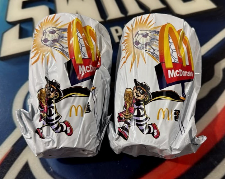 LOT (2) 2026 McDonald's FIFA World Cup Cups collectibles Factory Sealed