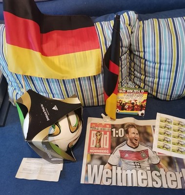 Megaset zur WM 2014 adidas Brazuca OMB Finale Größe 5 Fußball Spielball (G84000)