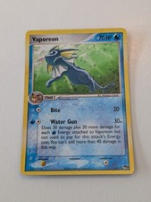 Pokemon TCG Vaporeon HOLO RARE 6/17 Pop Series 3 2006 MP/HP