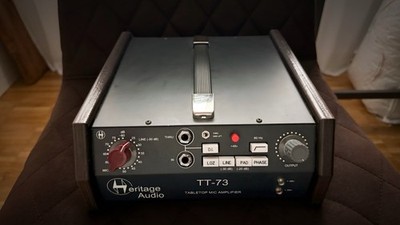 Heritage Audio TT-73 Mikrofonvorverstärker 1-Kanal Tischgerät analog 48V DI HPF