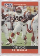 1990 Pro Set FACT Cincinnati Ickey Woods #66 0q3