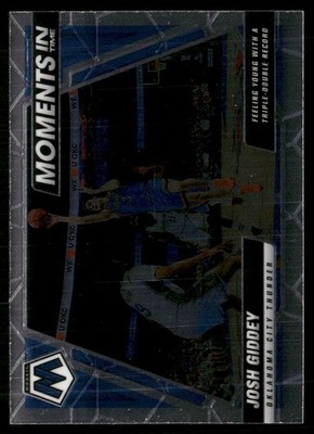 Josh Giddey 2021-22 Panini Mosaic Moments in Time Oklahoma City Thunder #10