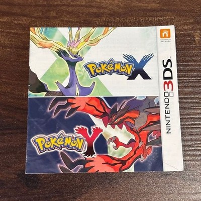 Pokemon X Y Version Nintendo 3DS 3 DS Instruction Manual Only | eBay