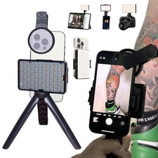 120 Led Tattoo Light Kit with 52mm Cpl,Tripod Light,Dual Clips,Tattoo Equipme...