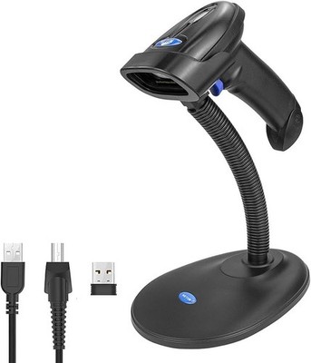 NETUM 2D Barcode Scanner Bluetooth, Wireless QR Code Scanner mit Halterung, 2D I