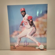 St. Louise Cardinals Lee Smith Signed 8x10 Photo - MLB and Schwartz Certified