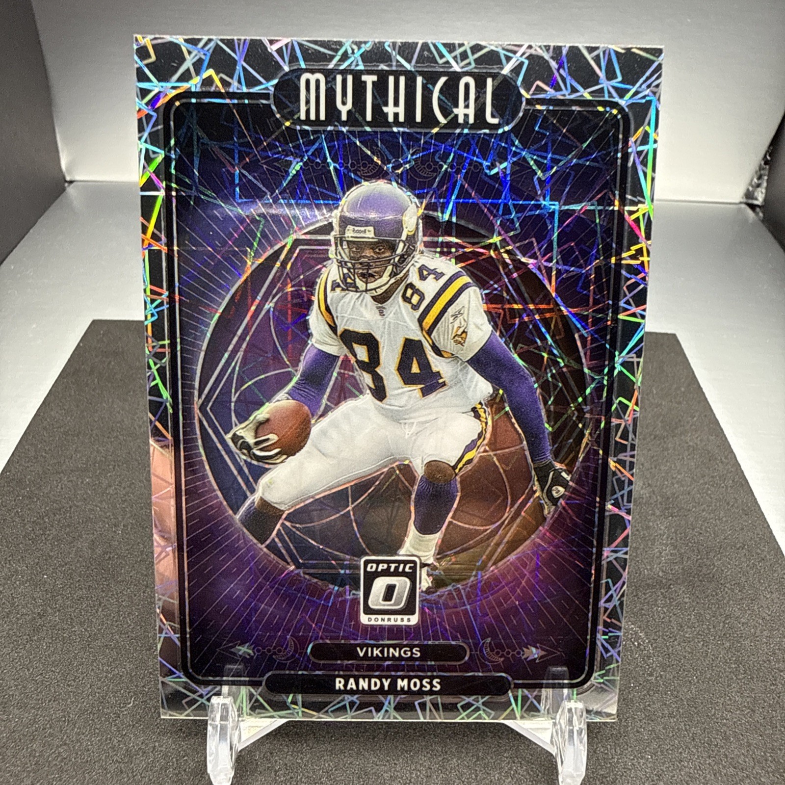2021 Donruss Optic RANDY MOSS Mythical RARE LASER PRIZM Parallel VIKINGS SSP HOF