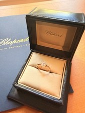 Chopard Miss Happy Diamond Heart Ring 18k Rose Gold 0.05 carat Diamond
