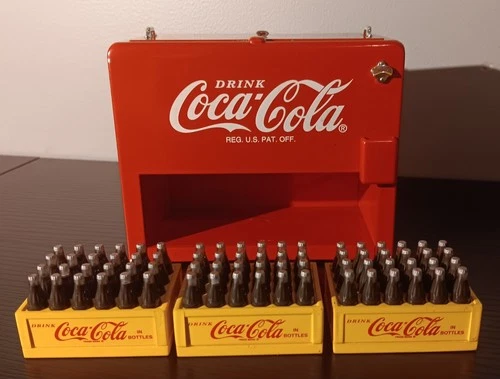 Vintage Coca-Cola Miniature Replica Cooler (1996)
