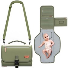 Portable Diaper Changing Pad with Shoulder Strap, Detachable Travel Changing ...