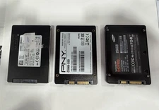 (3) SSD DRIVES 256, 240, 128 
