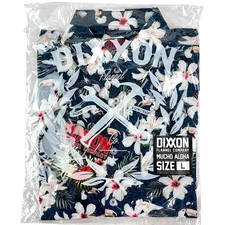 DIXXON Flannel "Mucho Aloha"  Men's LARGE Party Shirt Hawaiian Short Sleeve