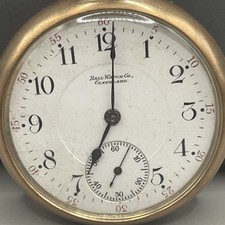 Ball Watch Co. Cleveland Rail Road Standard Pocket Watch. Functional.