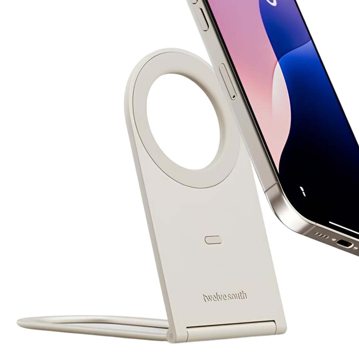 Support iPhone Curve Nano Twelve South pliant et ultra fin en aluminium noir