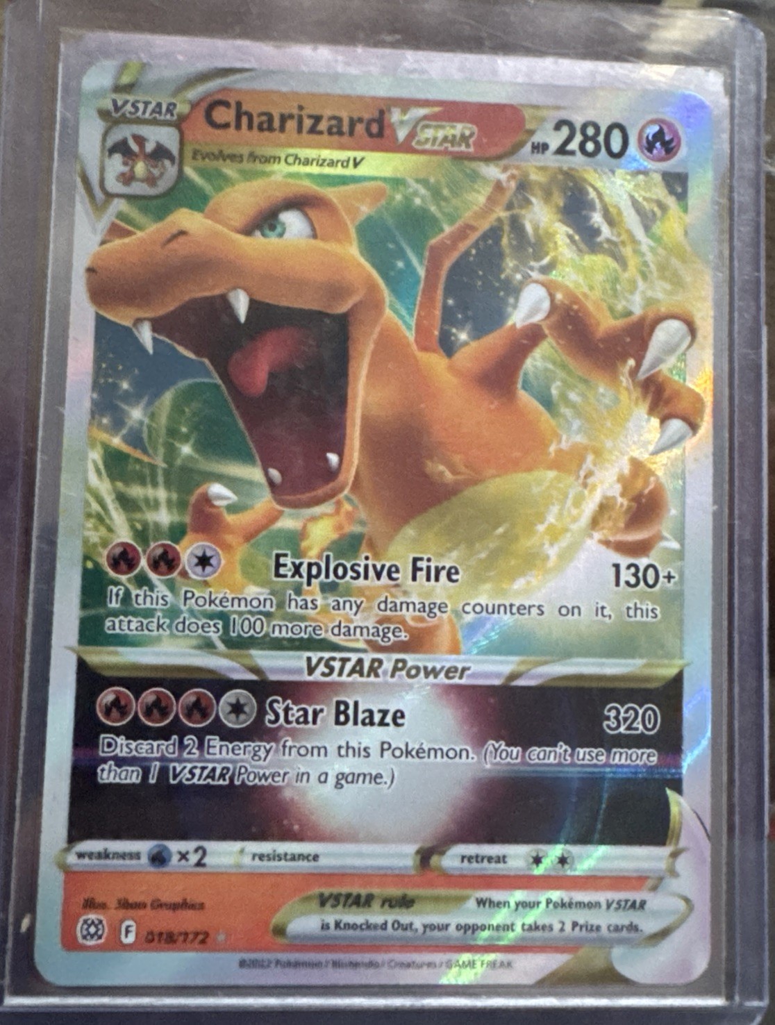 Charizard VSTAR 018/172 Full Art Ultra Rare Brilliant Stars Pokemon TCG NM