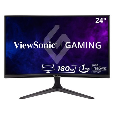 ViewSonic 1080p 1ms 180Hz Curved Gaming Monito VX2418C 24'' FreeSync Premium