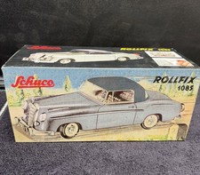 New Schuco Rollfix 1085 Mercedes-benz 220s Blue Coupe Tinplate Model Car