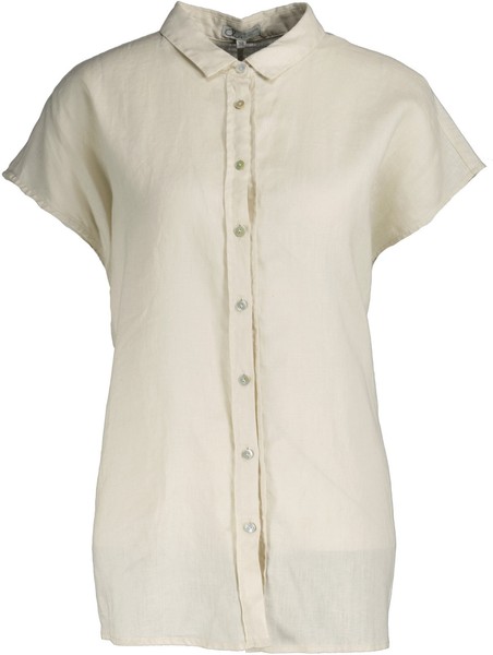 Neu! Chelsea Rose Damen Leinen Bluse äRmellos Sand Gr. 36-image
