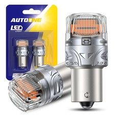 AUTOONE 1156 P21W LED Turn Signal Light Bulb Error Free Anti Hyper Flash Amber
