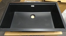 Schock Greenwich N100X Puro Cristadur Kitchen Sink Black Granite N100XLPuro
