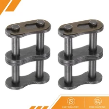 2Pcs #60-2 Double Roller Chain Connecting Links 19.05mm Pitch Master Link