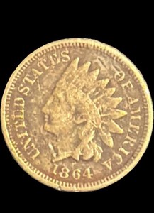 USA Indian Head Cent•1864 Bronze