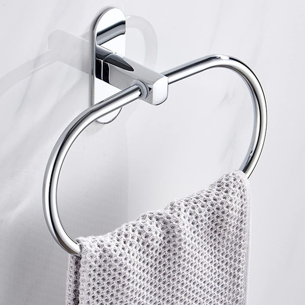 Handtuchring Ohne Bohren Aus Edelstahl - Selbstklebender Handtuchhalter Mit-image