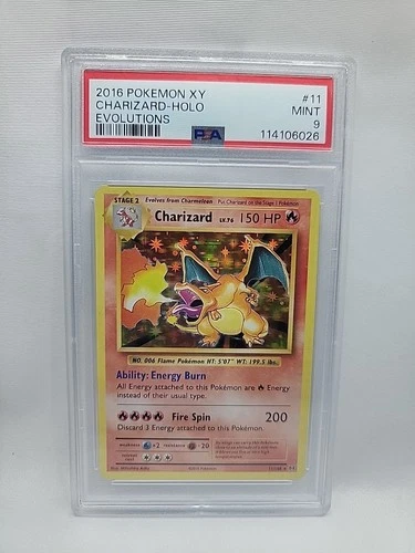 2016 Pokemon XY Evolutions Charizard Holo PSA 9 Mint #11/108