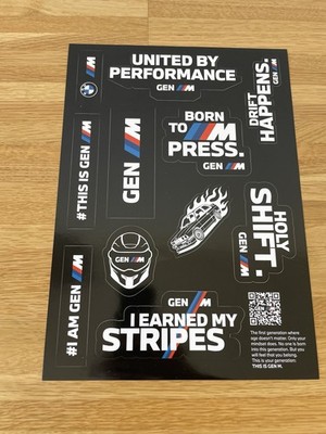BMW M Gen M Sticker Set Aufkleber Performance Drift Tuning OEM Style