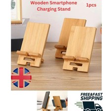 Desktop Bamboo Phone Holder Practical Wooden Smartphone Charging Stand Creative