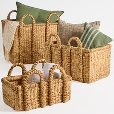 Best Choice Products Shelf Baskets Small Large XL Chunky Woven 3Pc