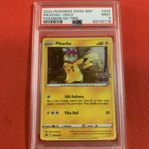Pokémon TCG Pikachu SWSH Black Star Promos SWSH234 Holo Promo PSA GEM MENT 9