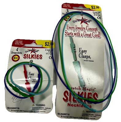 Stretch Magic Silkies Necklaces & Bracelets 3 Of Each 2mm OD Multi-color