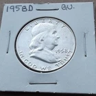 1958 D Franklin Half Dollar - BU 90% Silver U.S. Coin